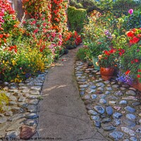 Buy canvas prints of Cottage Garden Path  by OBT imaging