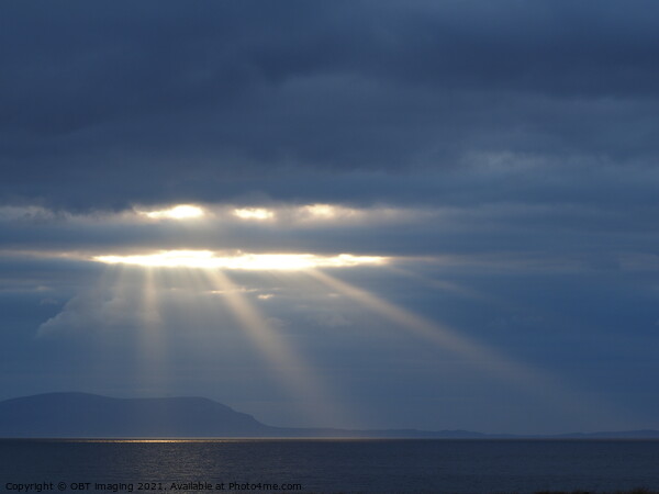 Last Rays Of Sun The Hebridean Sky Scotland  Picture Board by OBT imaging