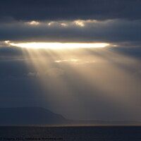 Buy canvas prints of Last Ray Of Light Hebridean Sky Scotland by OBT imaging