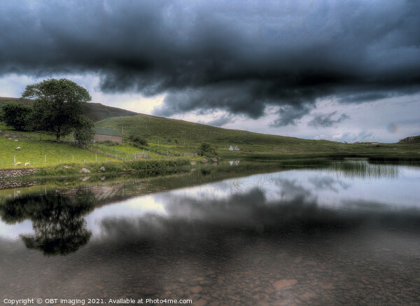 Applesross Loch Croft Reflection Drama Scotland Picture Board by OBT imaging