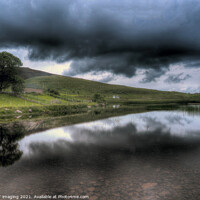 Buy canvas prints of Applesross Loch Croft Reflection Drama Scotland by OBT imaging