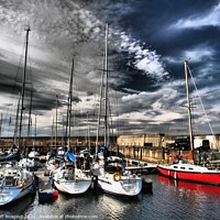 Buy canvas prints of Findochty Pleasure Boats Moray Firth Scotland by OBT imaging