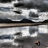 Buy canvas prints of Loch Laggan Storm Rising Reflection by OBT imaging