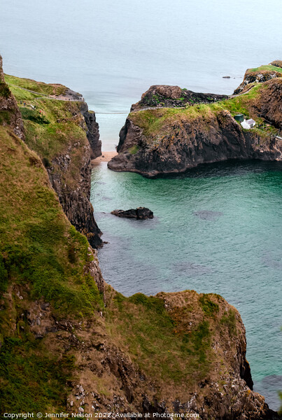 Carrick a Rede Rope Bridge Northern Ireland  Picture Board by Jennifer Nelson