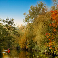 Buy canvas prints of Kayaking on the River Lagan -Shawsbridge Belfast  by Jennifer Nelson
