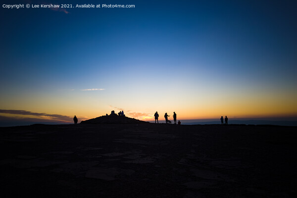 Waiting for the Sunrise atop Pen y Fan Picture Board by Lee Kershaw