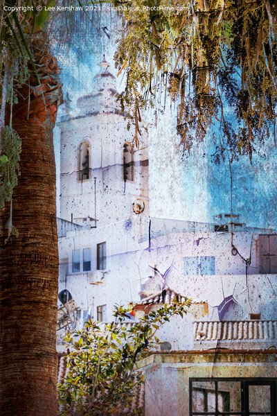 Albuferia Old Town Church Picture Board by Lee Kershaw