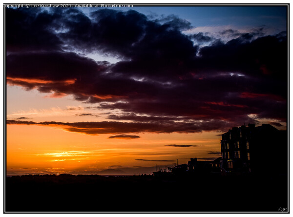 Barmouth Silhouette Sunset Picture Board by Lee Kershaw