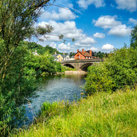 Buy canvas prints of The Bridge at Usk (Southside) by Lee Kershaw