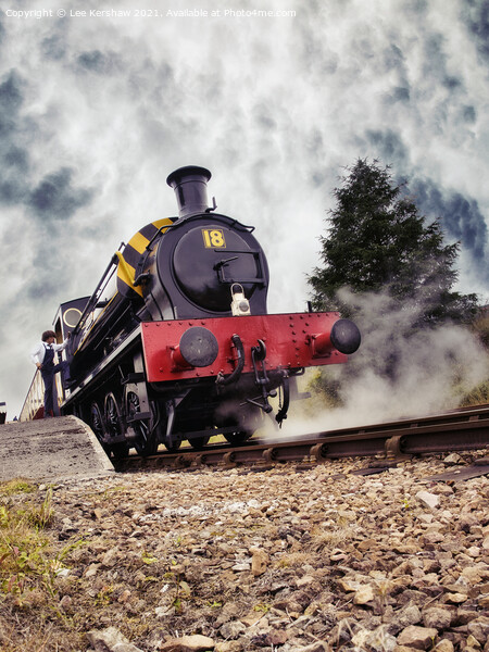 JESSIE - Steam Engine at Blaenavon Heritage Railway Picture Board by Lee Kershaw