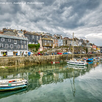 Buy canvas prints of Mevagissey - Boats in the Harbour by Lee Kershaw