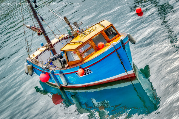 Cornish Fishing Boat Picture Board by Lee Kershaw