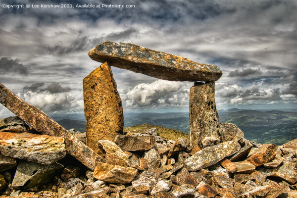 Standing Stones atop Mynydd Moel (Cadair Idris). Picture Board by Lee Kershaw