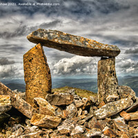 Buy canvas prints of Standing Stones atop Mynydd Moel (Cadair Idris). by Lee Kershaw