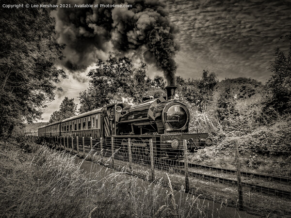 "Ascending Power: A Historic Steam Train Conquers  Picture Board by Lee Kershaw
