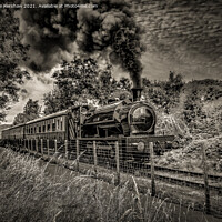 Buy canvas prints of "Ascending Power: A Historic Steam Train Conquers  by Lee Kershaw
