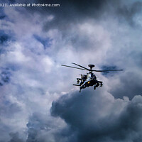 Buy canvas prints of Aerial Dominance: The Mighty Apache Gunship by Lee Kershaw