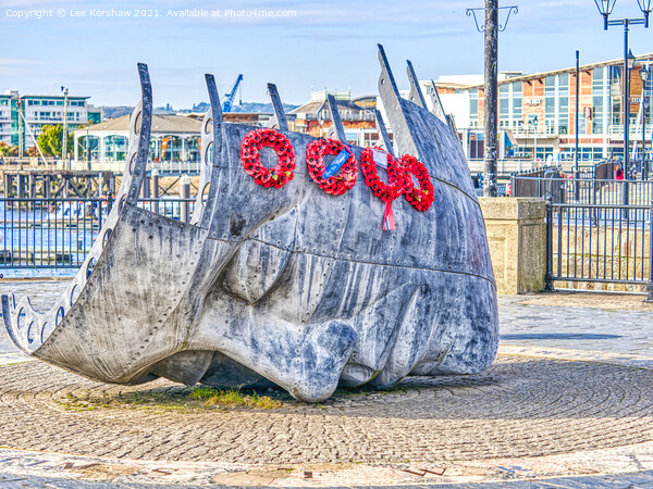 "Silent Slumber: Tribute to Cardiff's Seafaring He Picture Board by Lee Kershaw