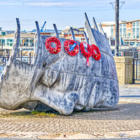 Buy canvas prints of "Silent Slumber: Tribute to Cardiff's Seafaring He by Lee Kershaw