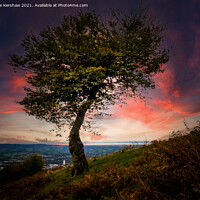 Buy canvas prints of Radiant Solitude in the Cwmbran Landscape by Lee Kershaw