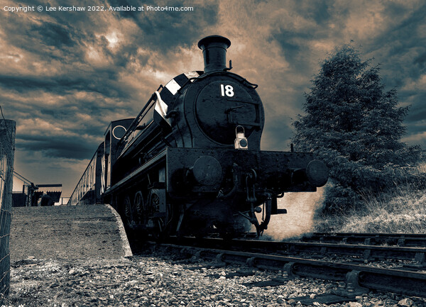 Waiting at the Platform (Blaenavon Heritage Railway) Picture Board by Lee Kershaw