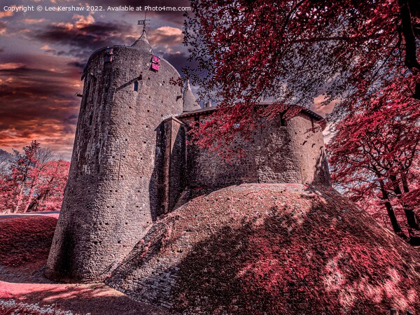 Enchantment of the Vermilion Castel Coch Picture Board by Lee Kershaw