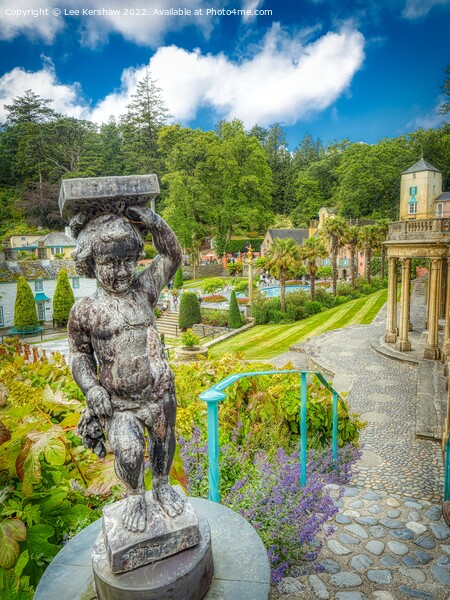 Portmeirion Statue and Square Picture Board by Lee Kershaw