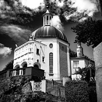 Buy canvas prints of Portmeirion Pantheon (Dome) by Lee Kershaw