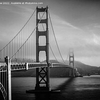 Buy canvas prints of "Enchanting Monochrome: The Golden Gate Bridge Eme by Lee Kershaw