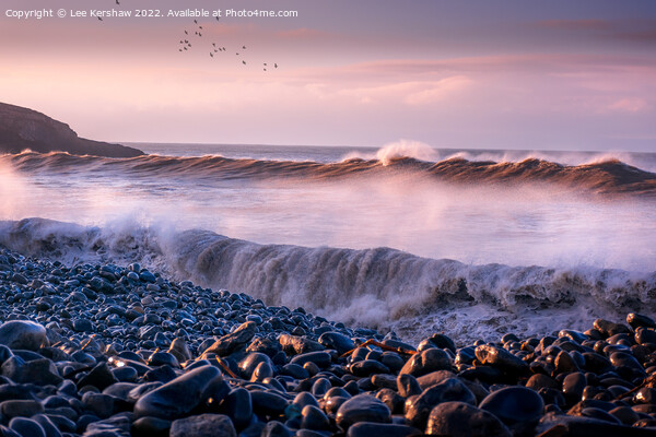 Ethereal Serenity at Ogmore Beach Picture Board by Lee Kershaw