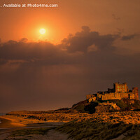 Buy canvas prints of "Bamburgh Castle: A Glorious Coastal Fortress" by Lee Kershaw