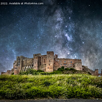 Buy canvas prints of "Awe-Inspiring Bumburgh Castle Embraced by the Cel by Lee Kershaw