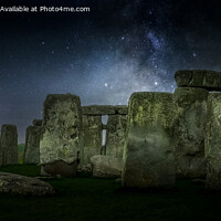 Buy canvas prints of Enigmatic Serenity: Stonehenge's Lunar Lullaby by Lee Kershaw
