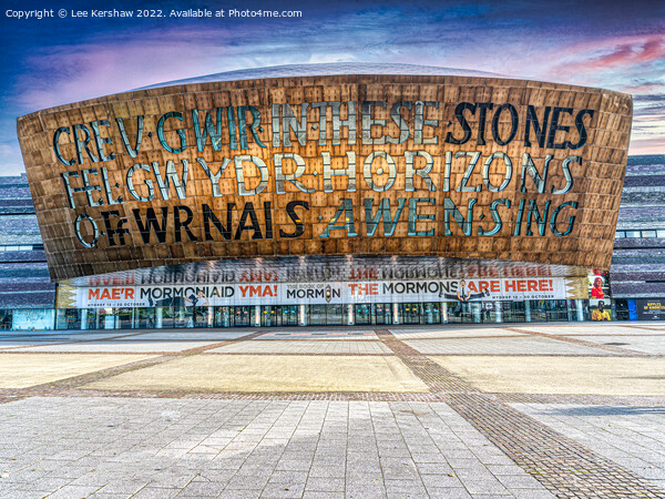 The Breathtaking Wales Millennium Centre Picture Board by Lee Kershaw