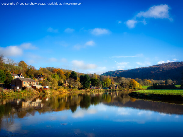 Enchanting Autumn Scenery: Tintern and the Serene  Picture Board by Lee Kershaw