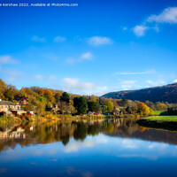 Buy canvas prints of Enchanting Autumn Scenery: Tintern and the Serene  by Lee Kershaw