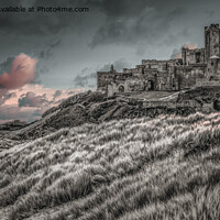 Buy canvas prints of "Enchanting Sunset Over Bamburgh Castle" by Lee Kershaw