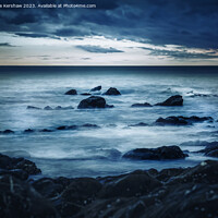 Buy canvas prints of Misting Cornish Sea  by Lee Kershaw
