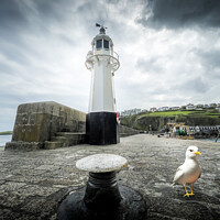 Buy canvas prints of Enchanting Beacon of Mevagissey Harbour by Lee Kershaw