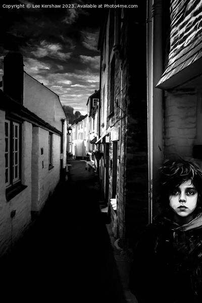Boy in the Warren (Polperro) Picture Board by Lee Kershaw