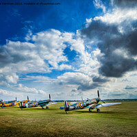Buy canvas prints of Supermarine Spitfires at the Battle of Britain by Lee Kershaw