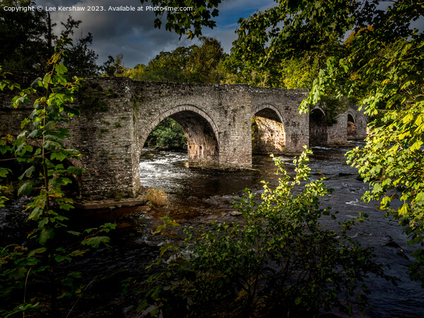 River Bridge at Llangynidr Picture Board by Lee Kershaw