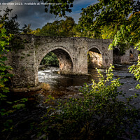 Buy canvas prints of River Bridge at Llangynidr by Lee Kershaw