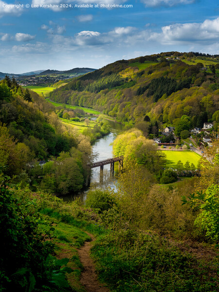 Whispers of Serenity with Redbrook's Old Bridge Above the Wandering Wye Picture Board by Lee Kershaw