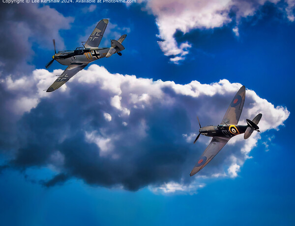 Defiance in the Clouds - Battle of Britain Picture Board by Lee Kershaw