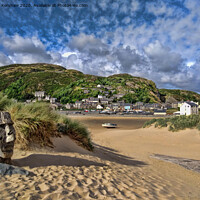 Buy canvas prints of Easter Island at Barmouth Beach by Lee Kershaw