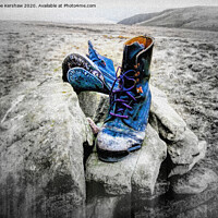 Buy canvas prints of Worn Out Boots by Lee Kershaw