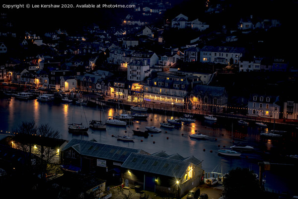 Looe at Night Picture Board by Lee Kershaw
