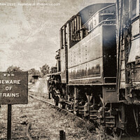 Buy canvas prints of Beware of Trains by Lee Kershaw