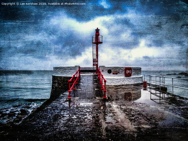 Looe's Banjo Pier Picture Board by Lee Kershaw